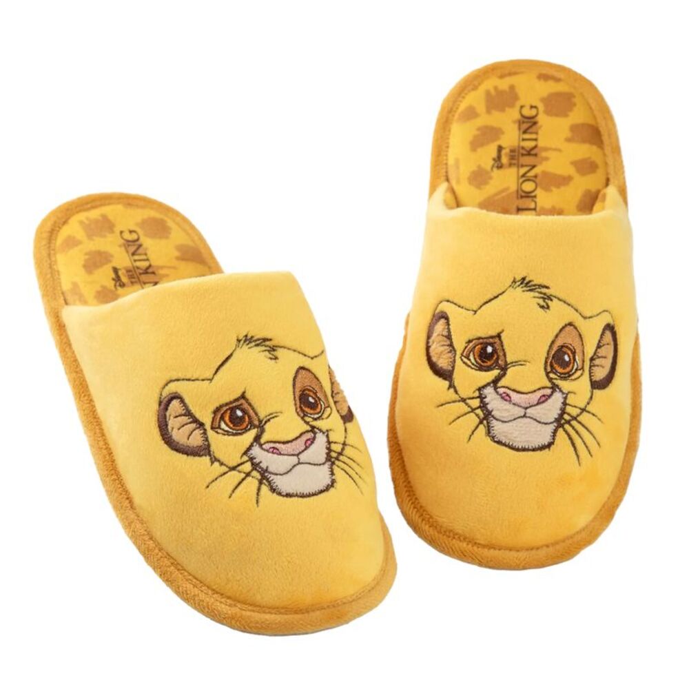 The Lion King Womens/Ladies Simba Mule Slippers / Yellow